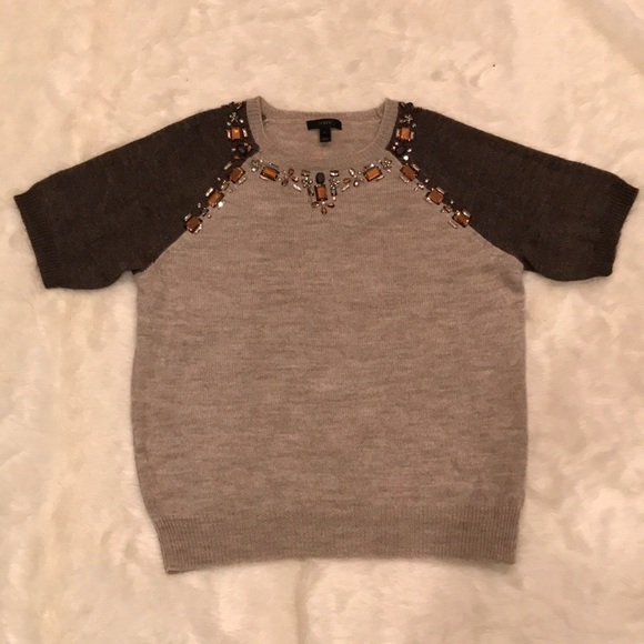J. Crew Sweaters - J. Crew jeweled Sweater Tee Size Large